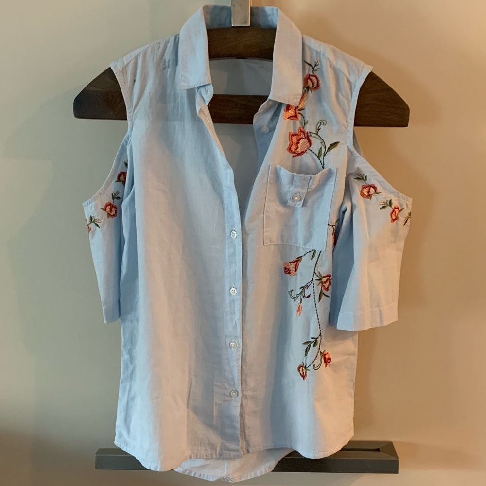 Denim Jeans & Casuals Chambray Top